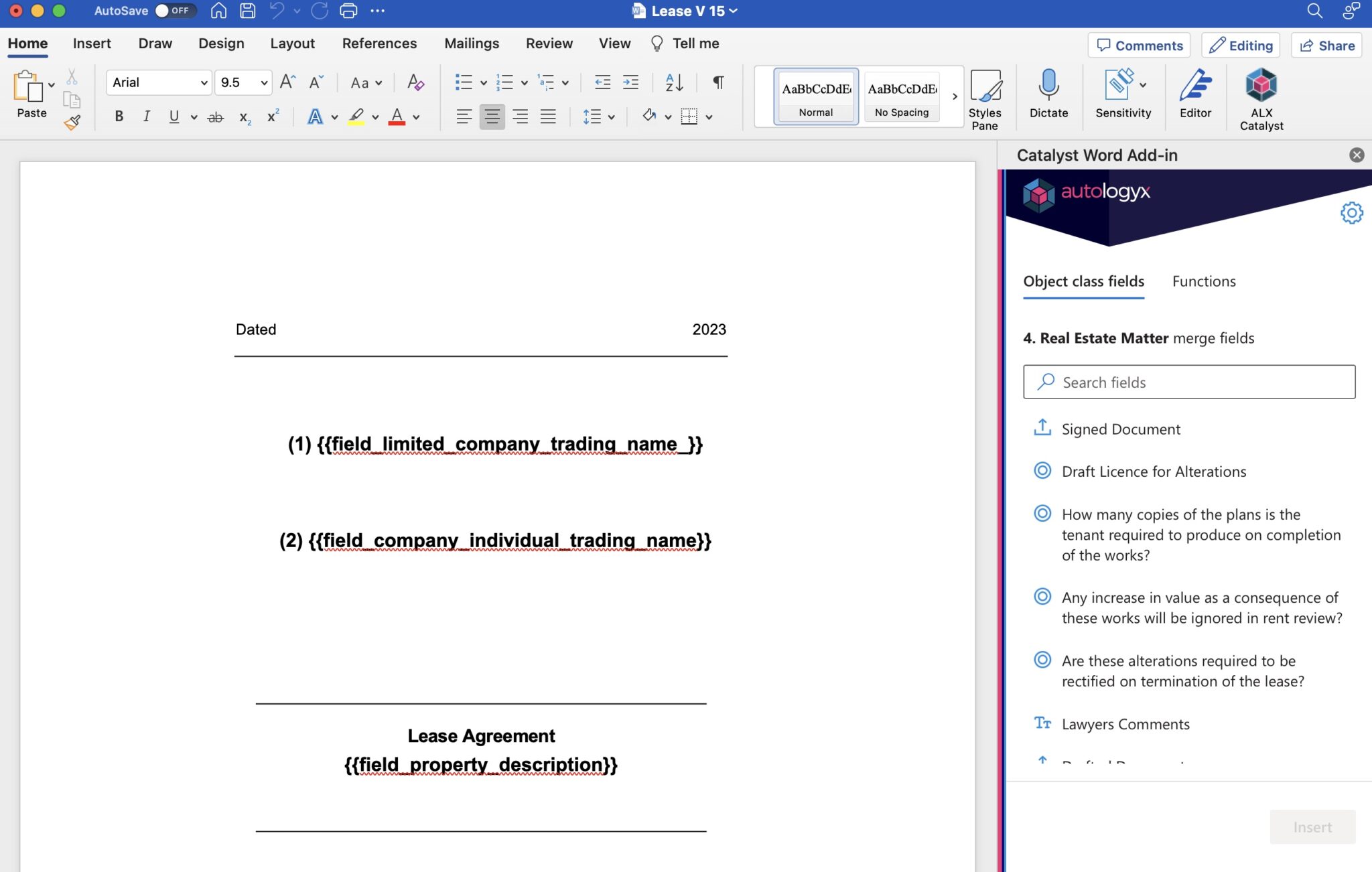 Automation Format Document Document Automation - Autologyx