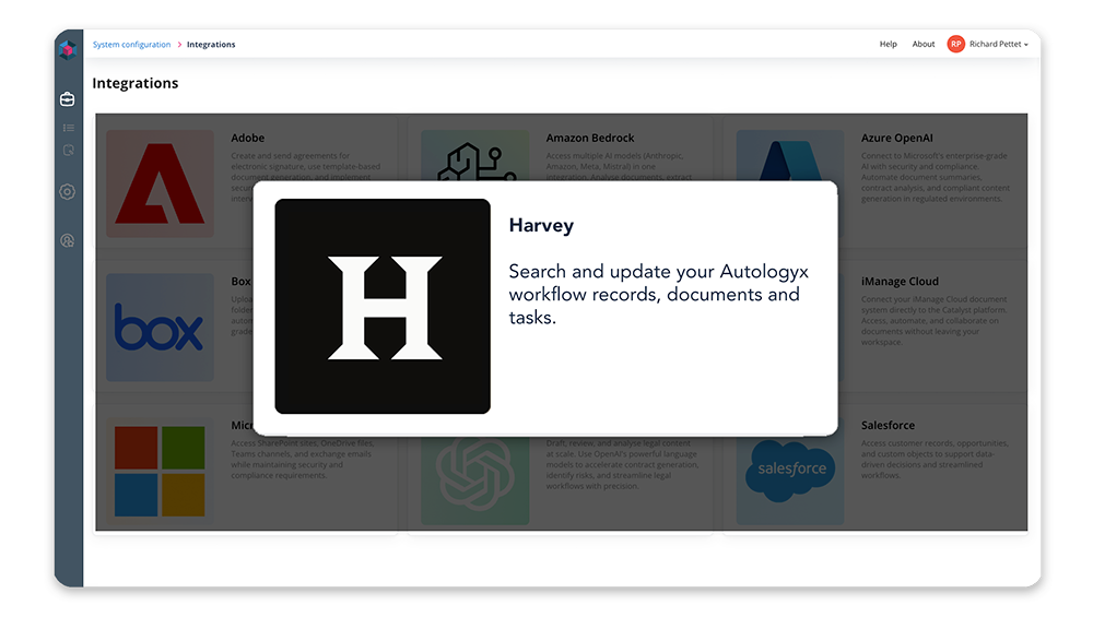 harvey-autologyx-integration